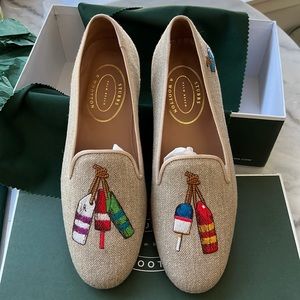 Stubbs and Wootton Buoy Natural Men’s Slipper